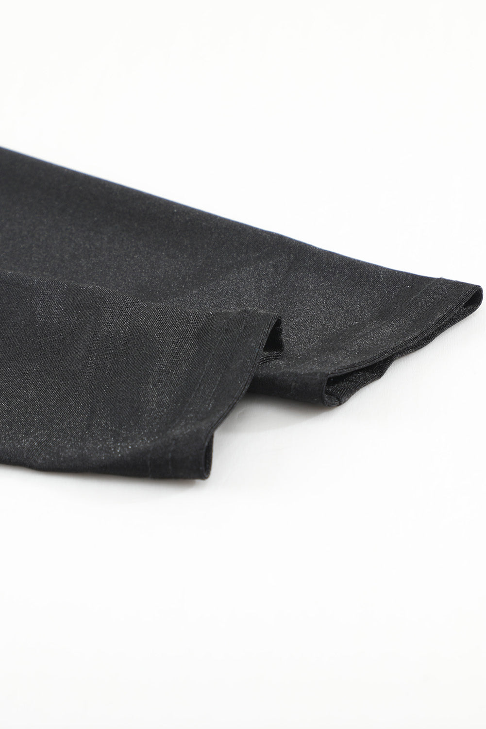 Leggings justas pretas de cintura alta com cinta na cintura