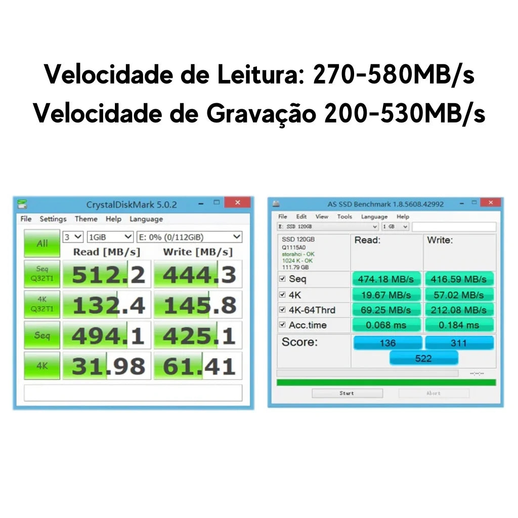 SSD Goldenfir 240GB - PC Notebook Gamer - Alta Velocidade - Sata 2.5