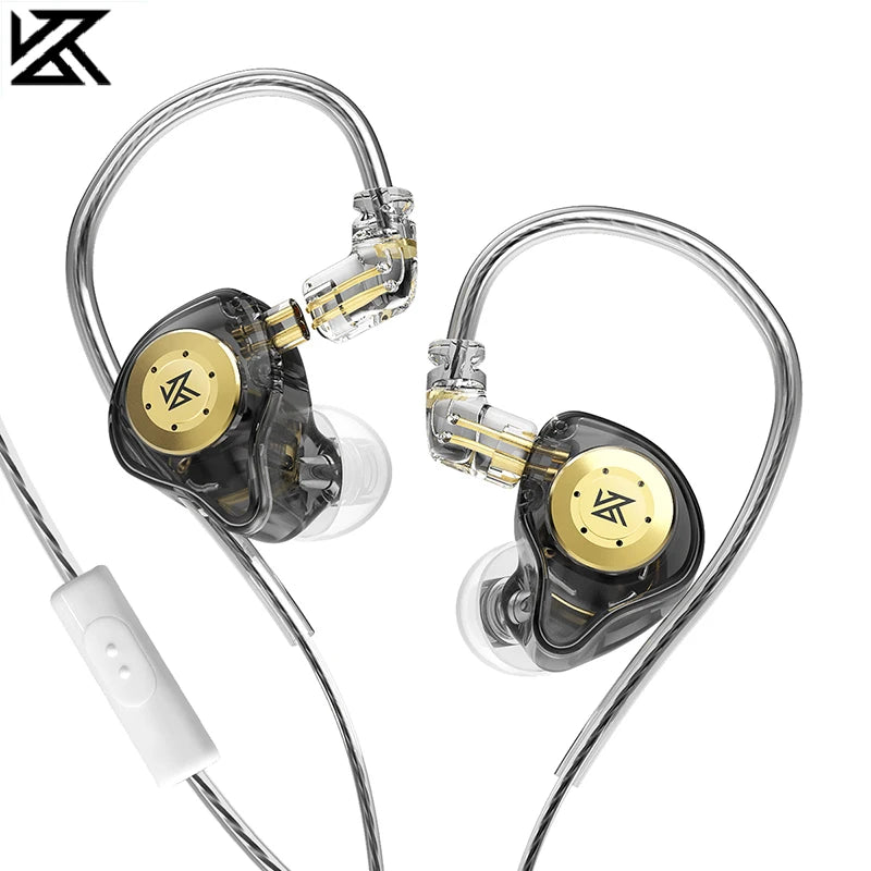 KZ EDX Pro Fones de ouvido intra-auriculares dinâmicos HiFi Fones de ouvido