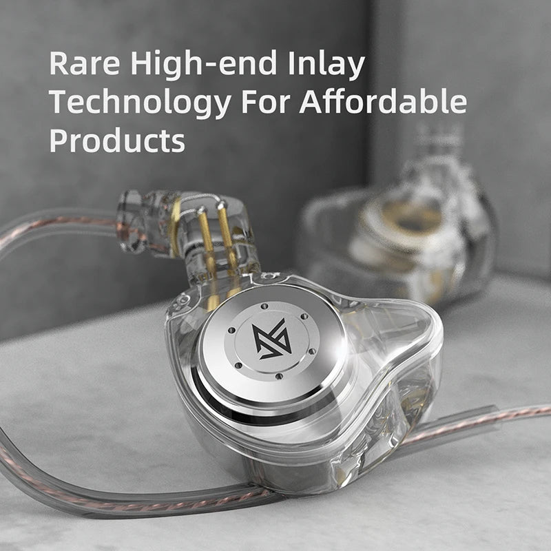 KZ EDX Pro Fones de ouvido intra-auriculares dinâmicos HiFi Fones de ouvido