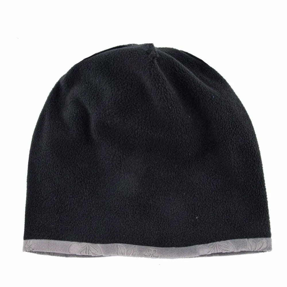 Touca para mulheres macio gravação flores gorro dupla camada quente skullies beanies feminino gorro touca