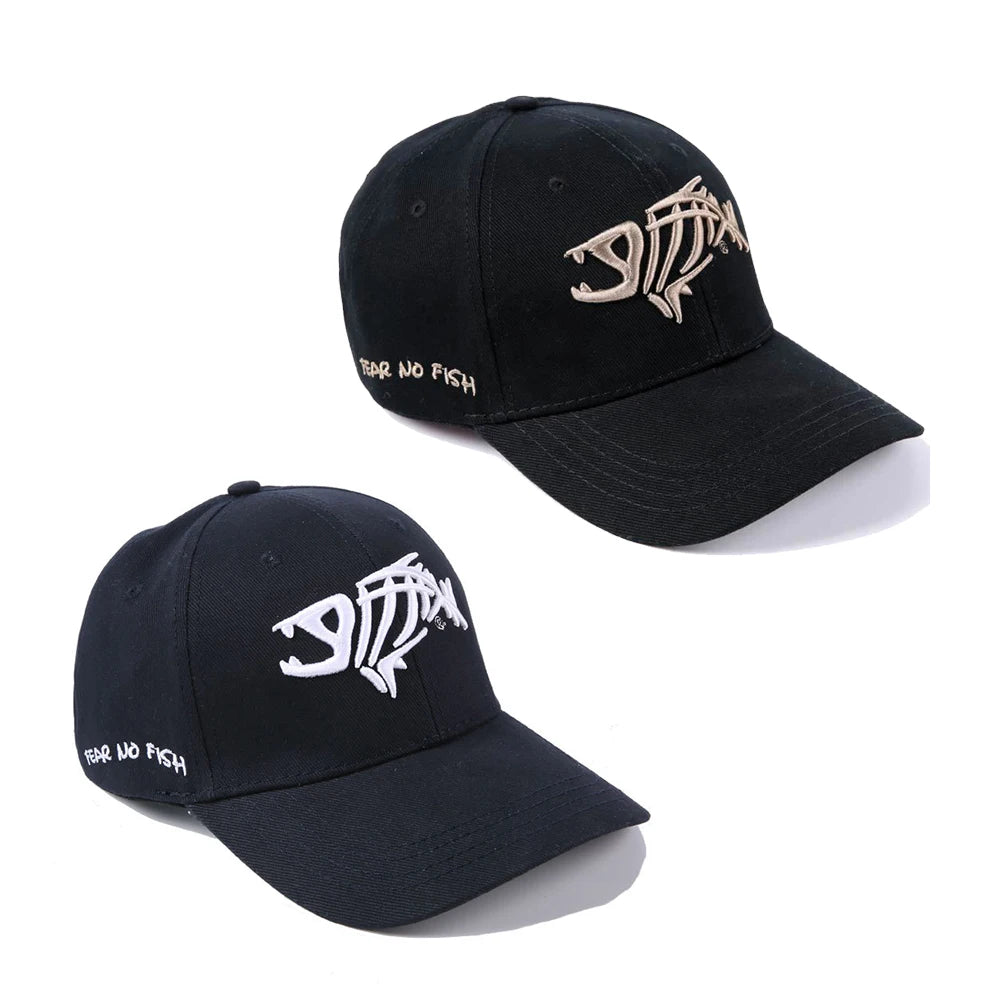 Boné ajustável espinha de peixe bordado boné de beisebol masculino viseira chapéu verão hip hop snapback bonés caminhoneiro unisex preto chapéu de sol