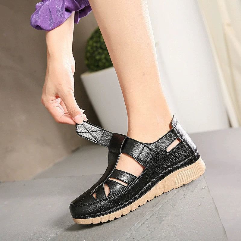 Sapatos casuais elegantes para mulheres sandálias de tamanho grande sandálias femininas