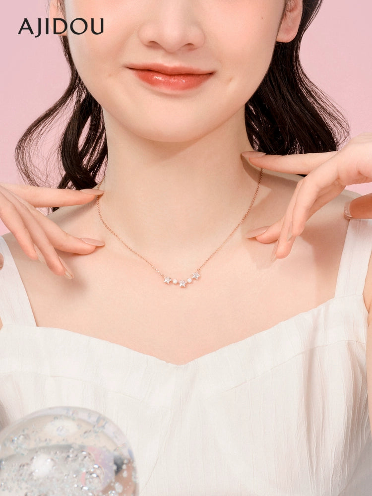 Colar Feminino Prata Moda Minimalista