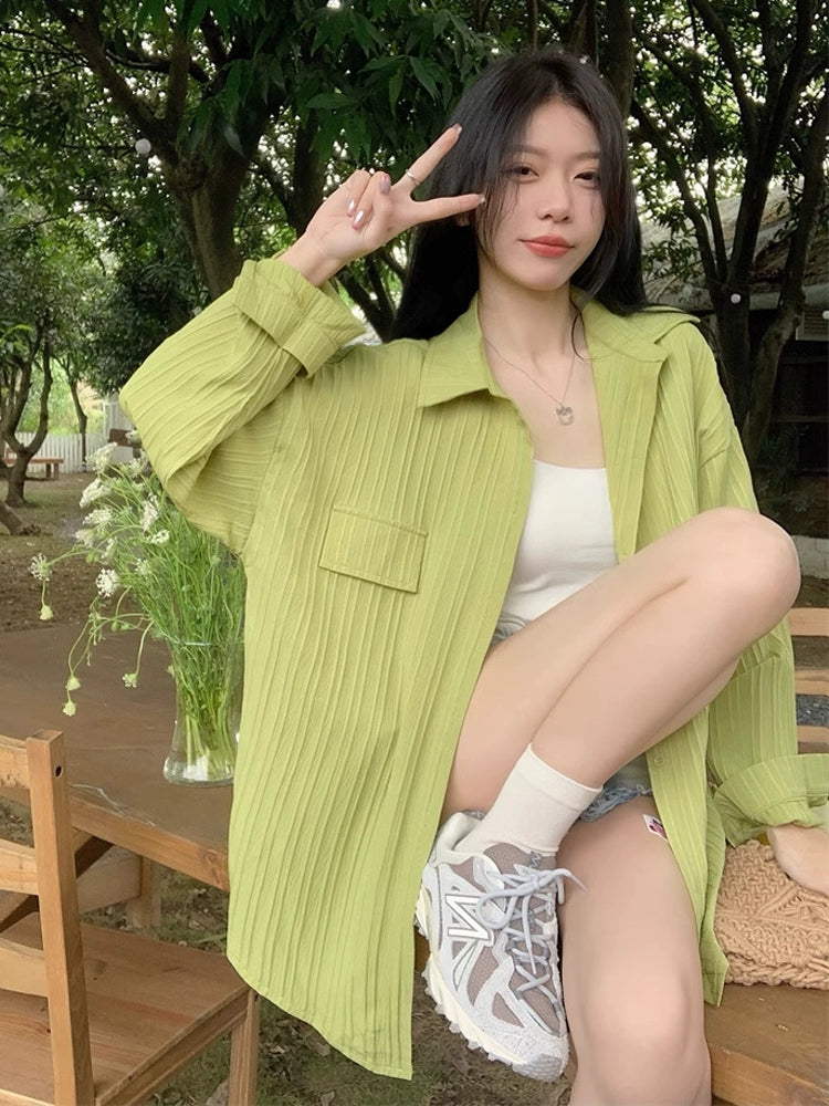 Jaqueta manga longa para o verão