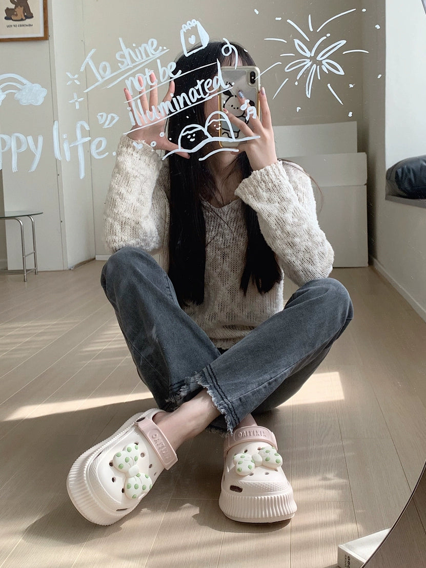 Crocs Femininos Antiderrapantes Muffin Coros