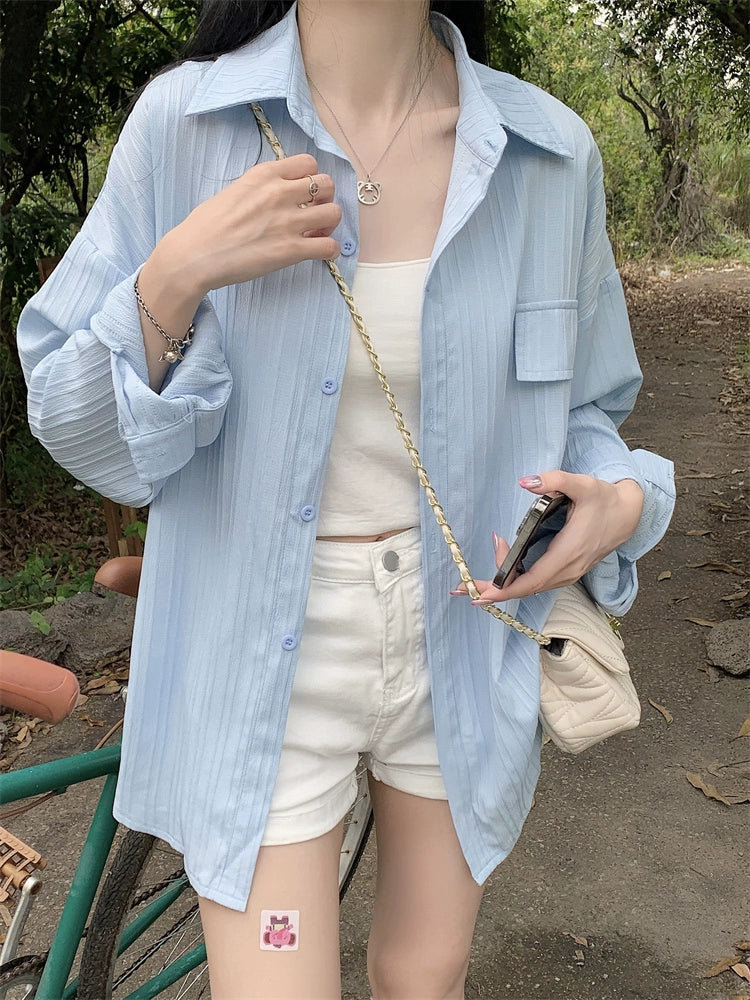 Jaqueta manga longa para o verão