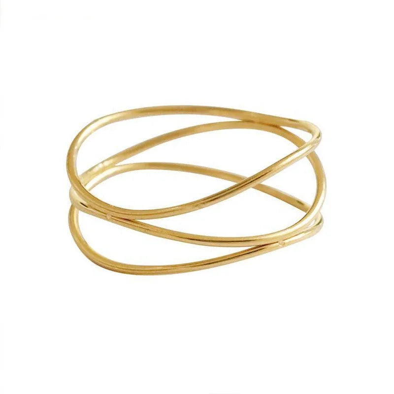 Anél fino feminino requintado clássico anel de aço inoxidável moda jóias presentes