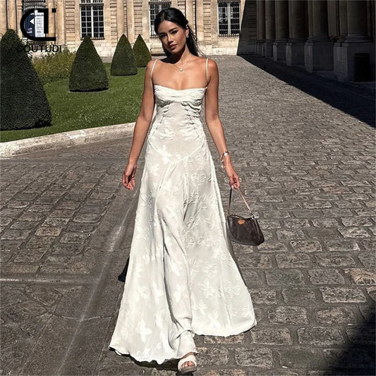 Vestidos Sem costas sem mangas fora do ombro vestido floral impressão envoltório cintura vestido de verão longo robe elegante vestidos