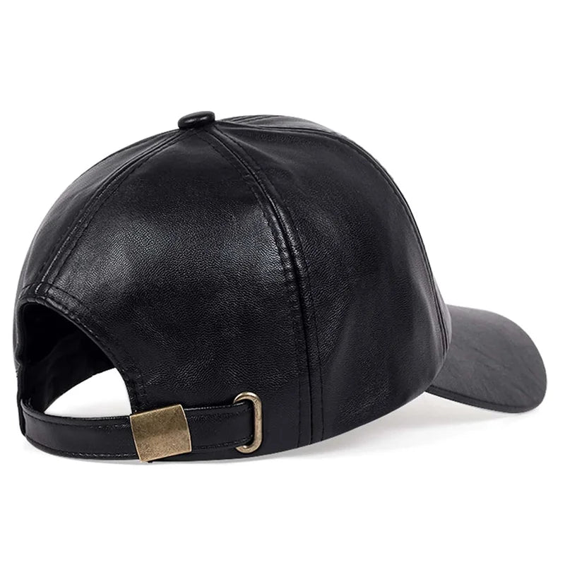 Boné de beisebol de couro vintage masculino moda hip hop esportes bonés exército militar chapéu britânico vintage chapéus de couro gorras