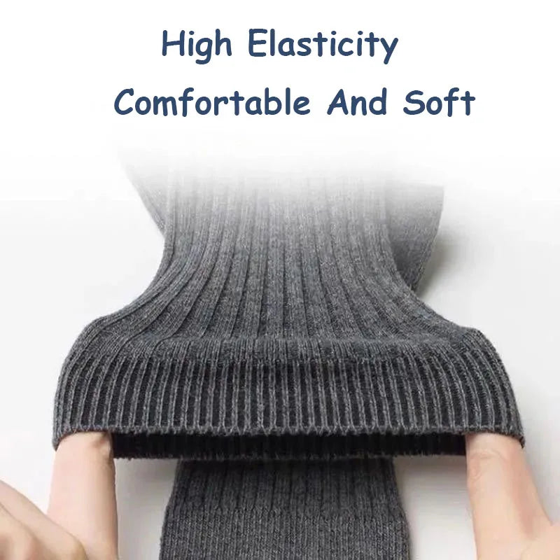 Pares de meias masculino primavera e outono meias de algodão puro respirável absorvente de suor desodorante cor sólida negócios médio tubo meias