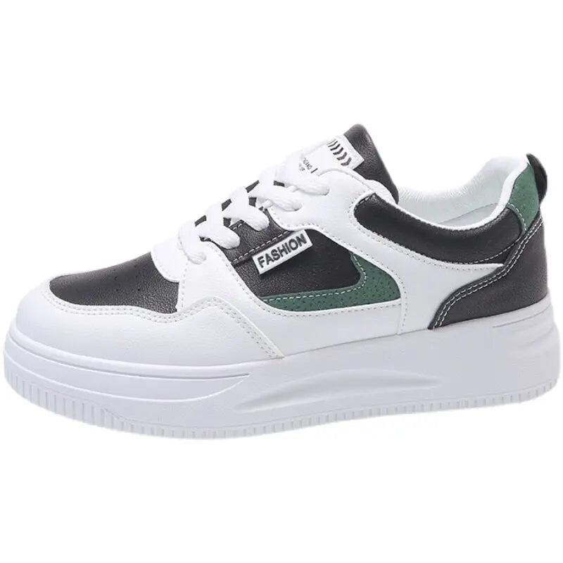 tênis femininos plataforma cano alto casual vulcanizado calçados esportivos moda sapato branco para mulher