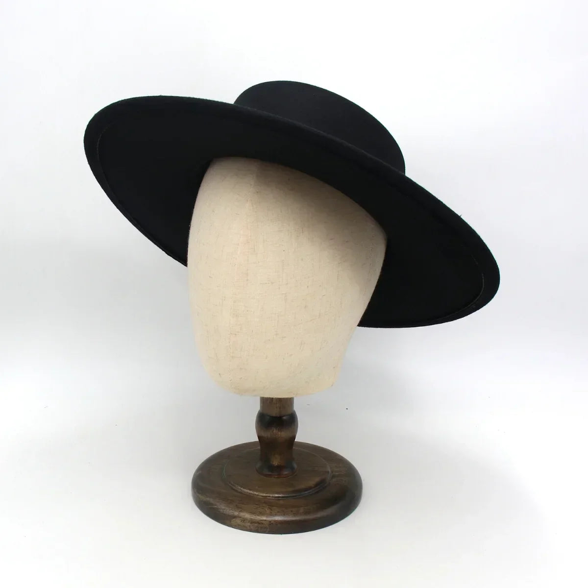 Chapéu fedora francês de aba larga, 10cm, sólido, clássico, lã, jazz, aba plana, chapéu de feltro masculino, elegante, outono inverno, igreja, feminino, chapéu