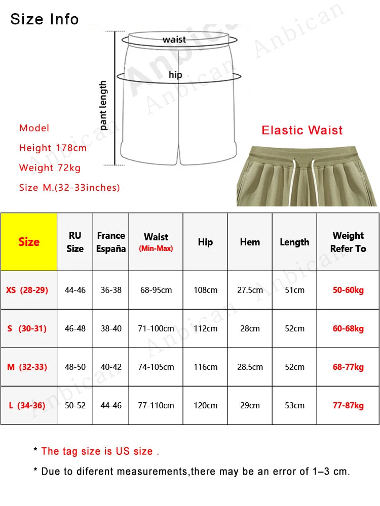 Bermuda novo verão shorts masculinos moda coreana roupas esportivas com cordão algodão  sweatshorts casual solto calça curta