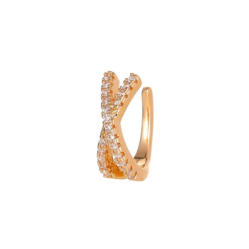 Brincos de clipe de orelha do punk para mulheres jóias punhos de orelha sem furo falso piercing brinco earcuff c-forma clip em brincos brincos