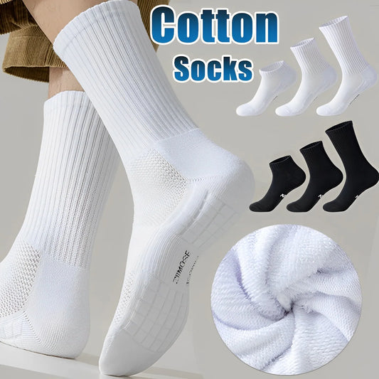 Meias de corrida masculinas de alta qualidade meias esportivas wicking suor respirável equitação futebol mid-tube meias masculinas meia calcetines