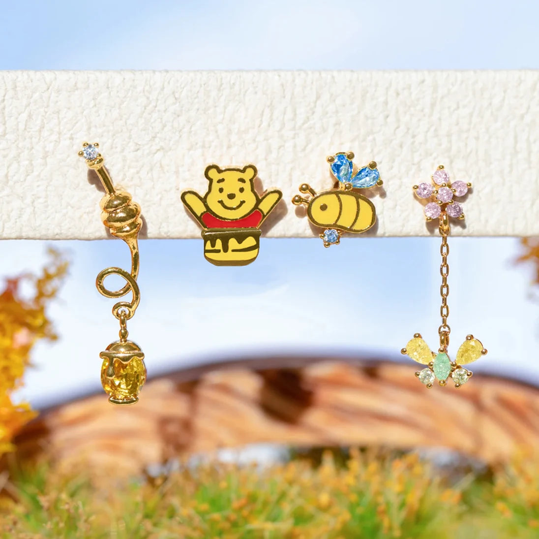 Brincos de desenho colorido zircão bonito porco tigre burro urso sutd brincos conjunto para mulheres meninas na moda festa jóias presente