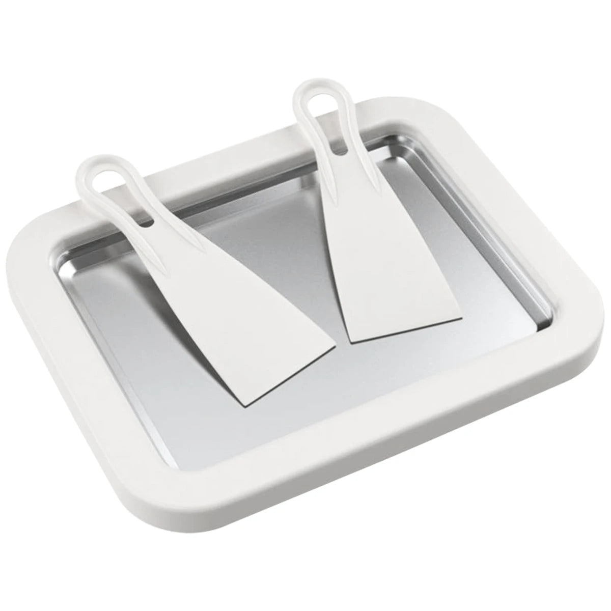 Forma para fazer sorvete com 2 raspadores Prato multifuncional para alimentos
