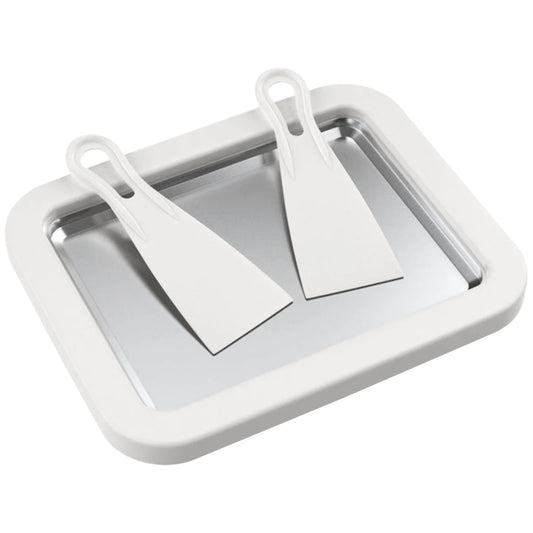 Forma para fazer sorvete com 2 raspadores Prato multifuncional para alimentos