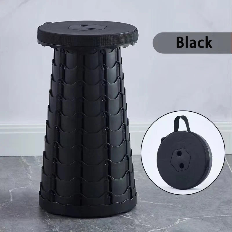 Hot Sale New Folding Stool Portable Round Folding Chair Accordion Chair Height Adjustment Elephant Swing Playground Queue Chair