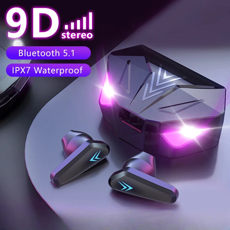Fones de ouvido Bluetooth sem fio para jogadores Fones de ouvido de baixa latência de 65 ms Fone de ouvido para jogadores Fone de ouvido para jogadores com microfone Mãos livres